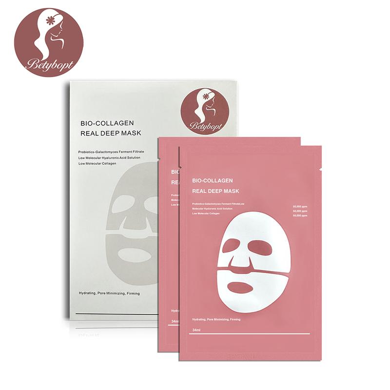 Bio-Collagen Real Deep Mask ,Hydrating Overnight Hydrogel ,Deep Collagen Anti-Wrinkle firming and moisturizing(34g x4ea) Facial Hydrate dance bio mask