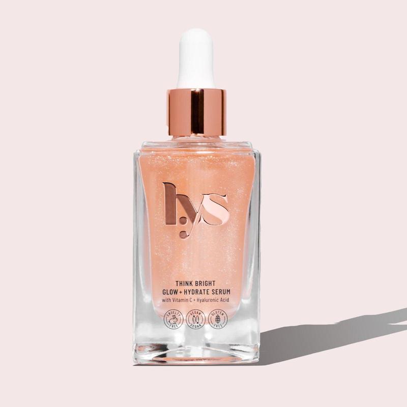 Think Bright Glow + Hydrate Serum with Vitamin C & Hyaluronic Acid