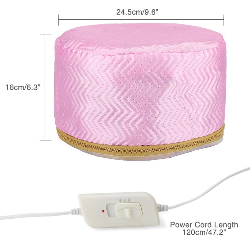 Hair Steamer Cap for Nourishing & Styling - Waterproof Thermal Treatment Hat with Adjustable Heat Levels hairdryers