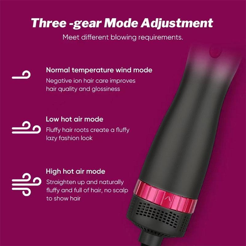 4 in 1 Hair Dryer Brush, 1 Set Hair Dryer & Volumizing Hot Air Brush, Scalp Massager, Hair Styling Tool for Home Salon Travel