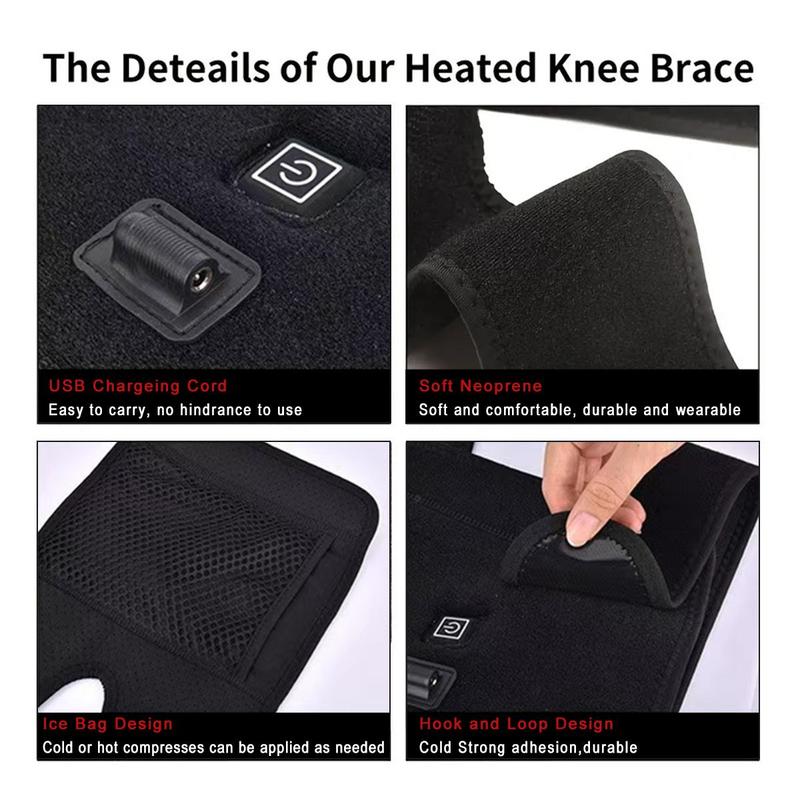 Usb Charging Heated Knee Pad, 3-gear Adjustable Electric Heating Knee Pad, Personal Care Appliances for Home and Travel