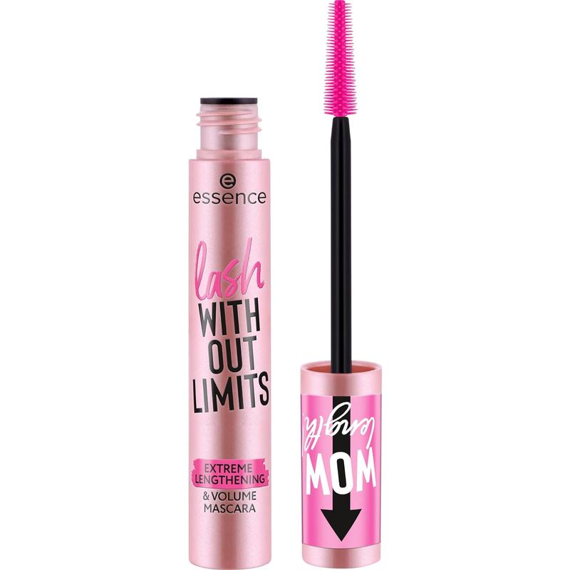 essence | Lash Without Limits Extreme Lengthening & Volume Mascara (01 | Extra Black) | Volumizing & Lengthening | Vegan, Cruelty Free & Paraben Free - FLEXIBLE ELASTOMER WAND