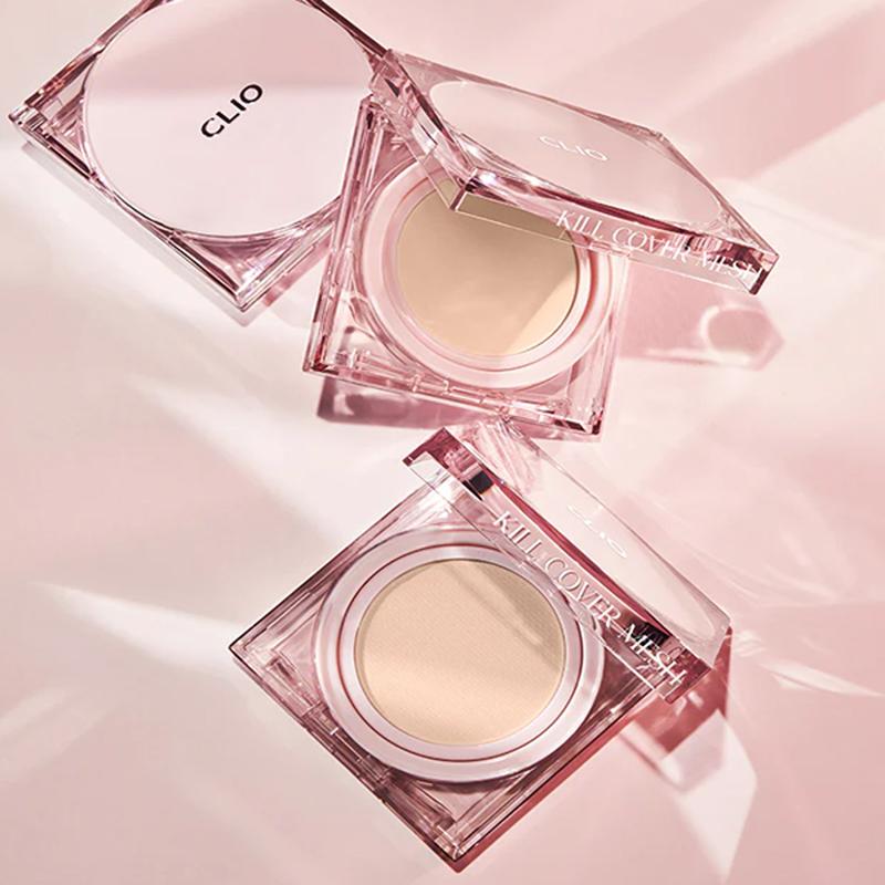 CLIO - Kill Cover Mesh Glow Cushion Set - Korean Makeup Coverage -  Smooth Radiance  Foundation FlawlesConcealer Radiant