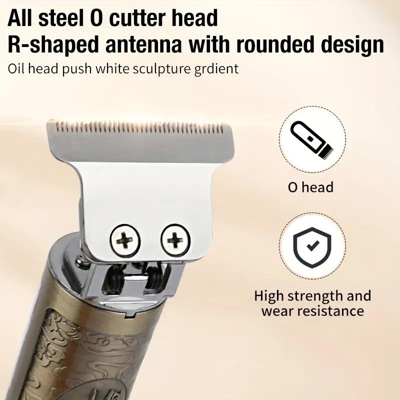 Professional Hair Trimmer Mens Hair Clippers Zero Gapped Cordless Hair Trimmer Professional Haircut & Grooming Kit for Men Rechargeable LED Display Brush Adjustable Brush Adjustable