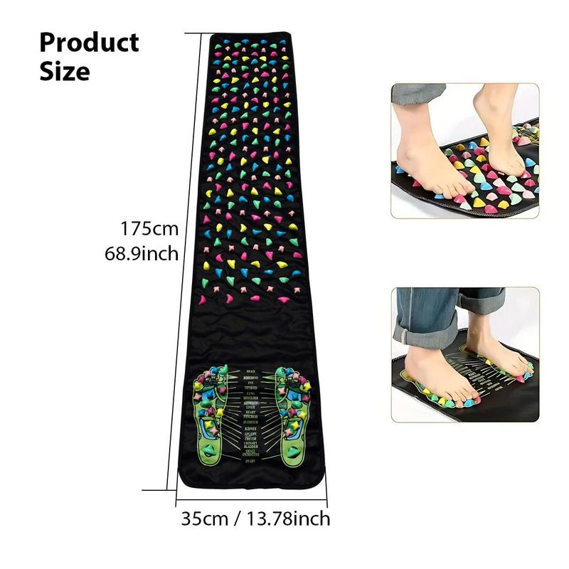 Foot Massage Mat, Long Foot Acupoint Massage Mat, Simulated Cobblestone Foot Massage Mat, Fitness Gift, Christmas Gift