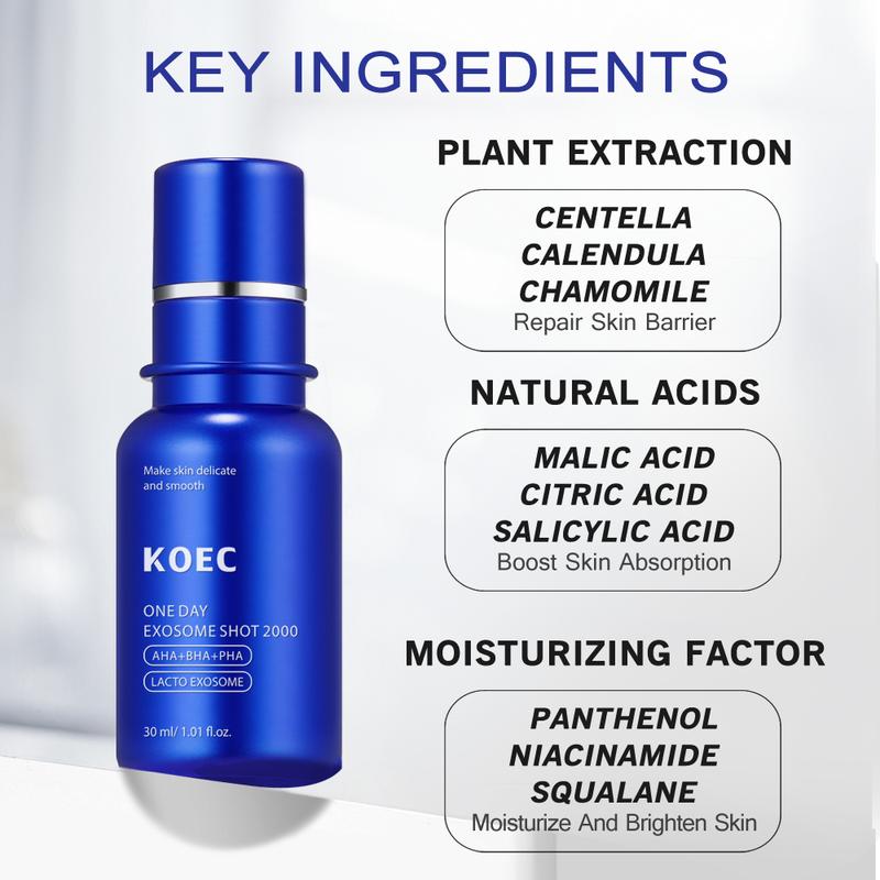 [KOEC Official Shop Exclusive SET] Korean Home Aesthetic Duo I Experience Glass Glow Effect with Zero Exosome Spicule Serum+Collagen Niacinamide Jelly Cream Combination Facial  Daily