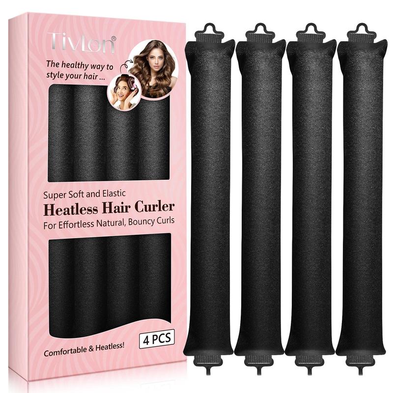 Heatless Hair Curler, 4 Counts box Heat-free Curling Tool, Hair Styling Tool, Suitable for Women's Hair Styling Care, Christmas Gift