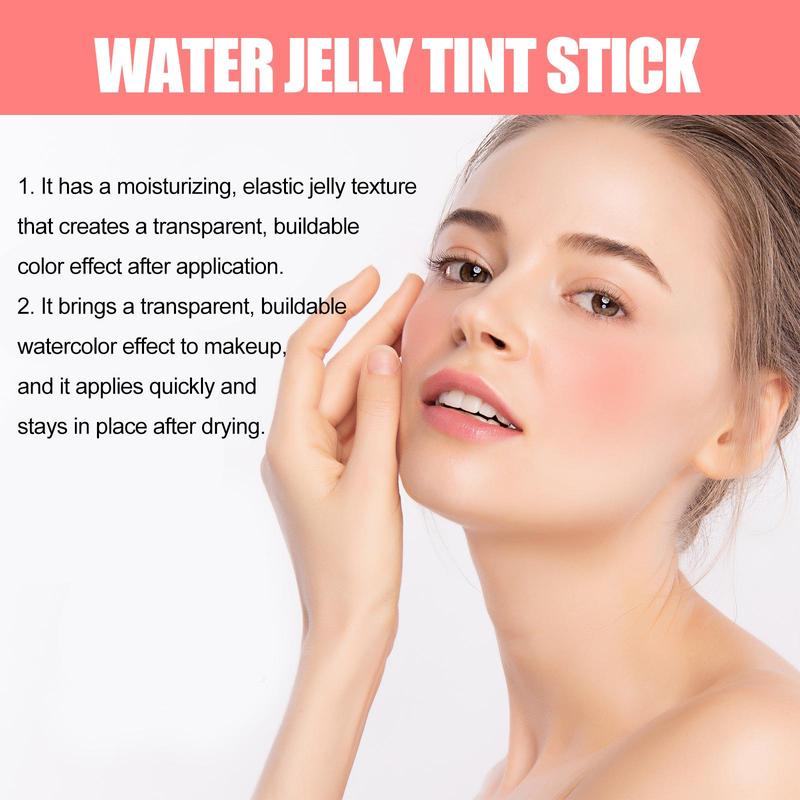 Water Jelly Blush, Long Lasting Waterproof Blush Stick, Moisturizing Blush For Cheeks & Lips, Makeup Accessories