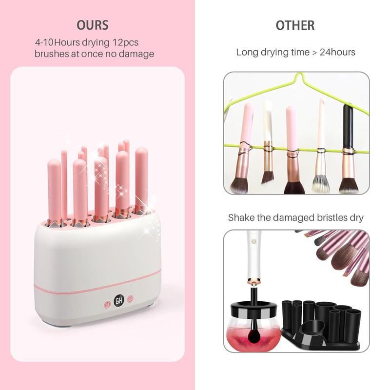 Makeup Brush Dryer Machine, 1 Piece Cordless Makeup Brush Dryer, Personal Care Accessories for Home & Travel, Winter & New Year Gift