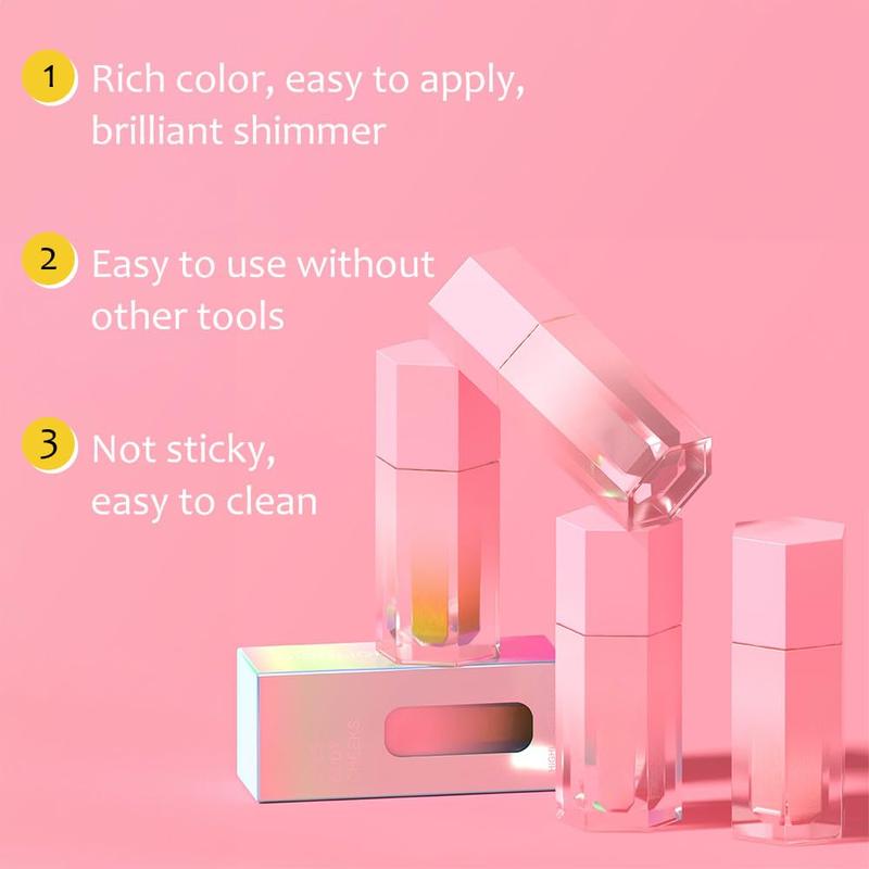 White Glimmer Glitter Light Liquid Highlighter Makeup,Highly Pigmented Liquid Contour,Body Shimmer Luminizer Stick Highlight Illuminator for Face Body Eyes Cheeks,Long Lasting Waterproof Weightless