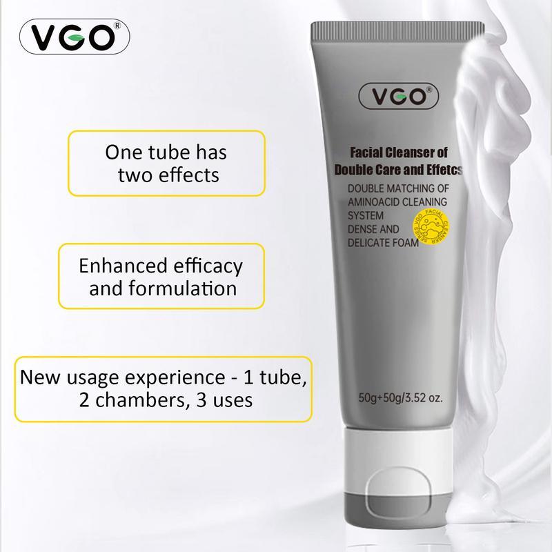 VGO-Vitamin C Serum, Moisturizer, and Facial Cleanser Set Cleansing Moisturizing Suitable for sensitive skin-Live