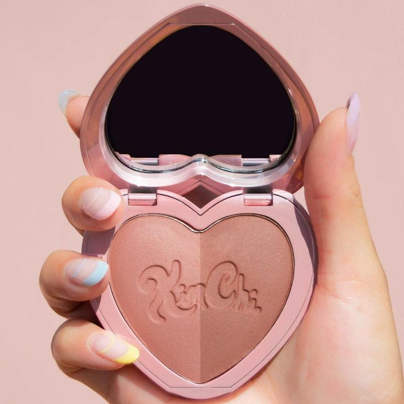 KimChi Chic Thailor Collection Cosmetic Blush Duo Mirrored Makeup Compact