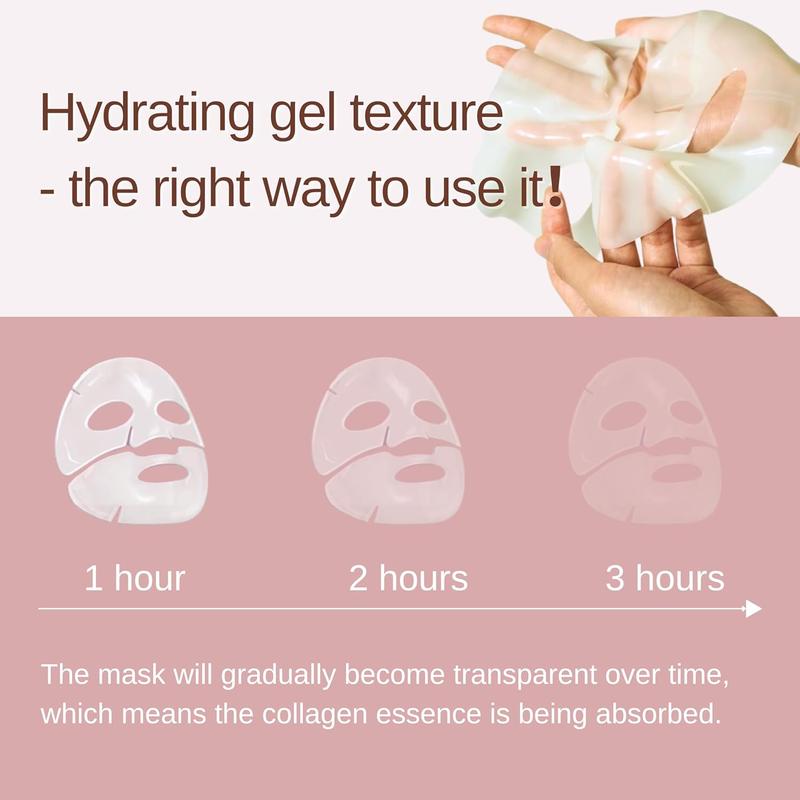 Bio-Collagen Real Deep Mask ,Hydrating Overnight Hydrogel ,Deep Collagen Anti-Wrinkle firming and moisturizing(34g x4ea) Facial Hydrate dance bio mask