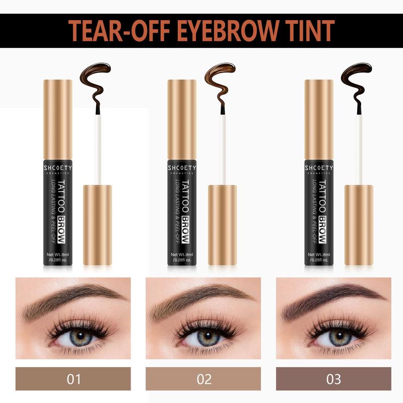 Long Lasting Peel-off Eyebrow Gel, 1 Count Waterproof Peel & Reveal Eyebrow Gel Stick, Natural Eyebrow Makeup Tool for Women & Girls