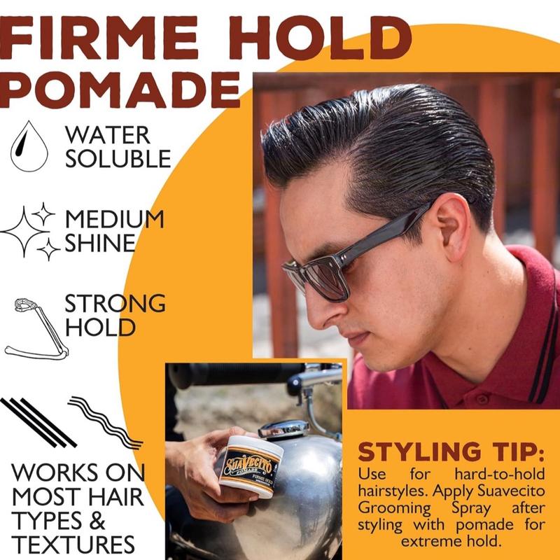 Suavecito Water Based Pomade Firme Hold Original Fragrance Gel Haircare