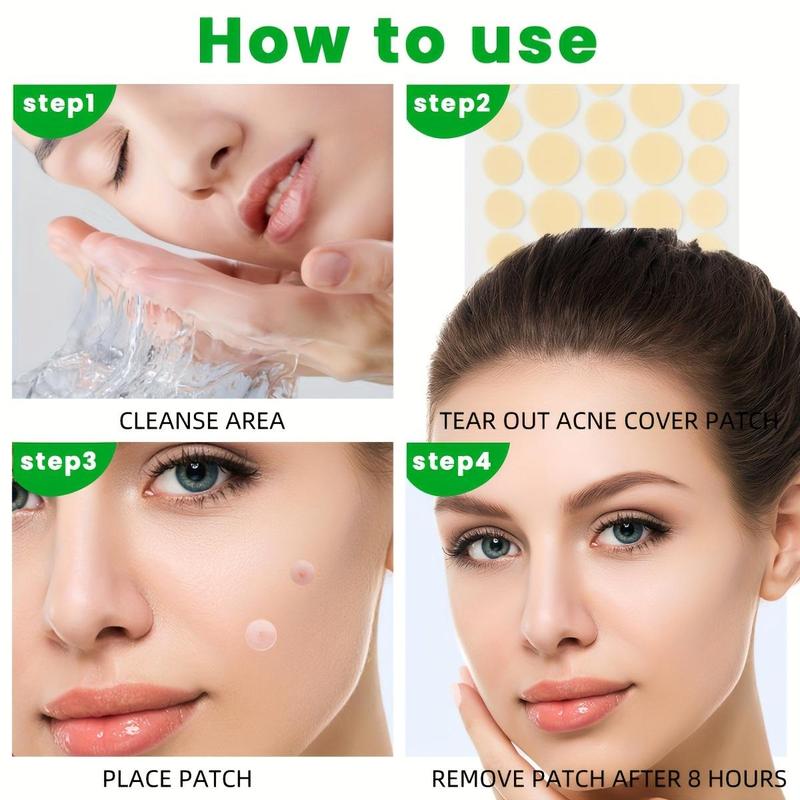 Hydrocolloid Acne Patch, 144pcs box Waterproof Acne Covering Sticker, Facial Skin Care Product for All Skin Types