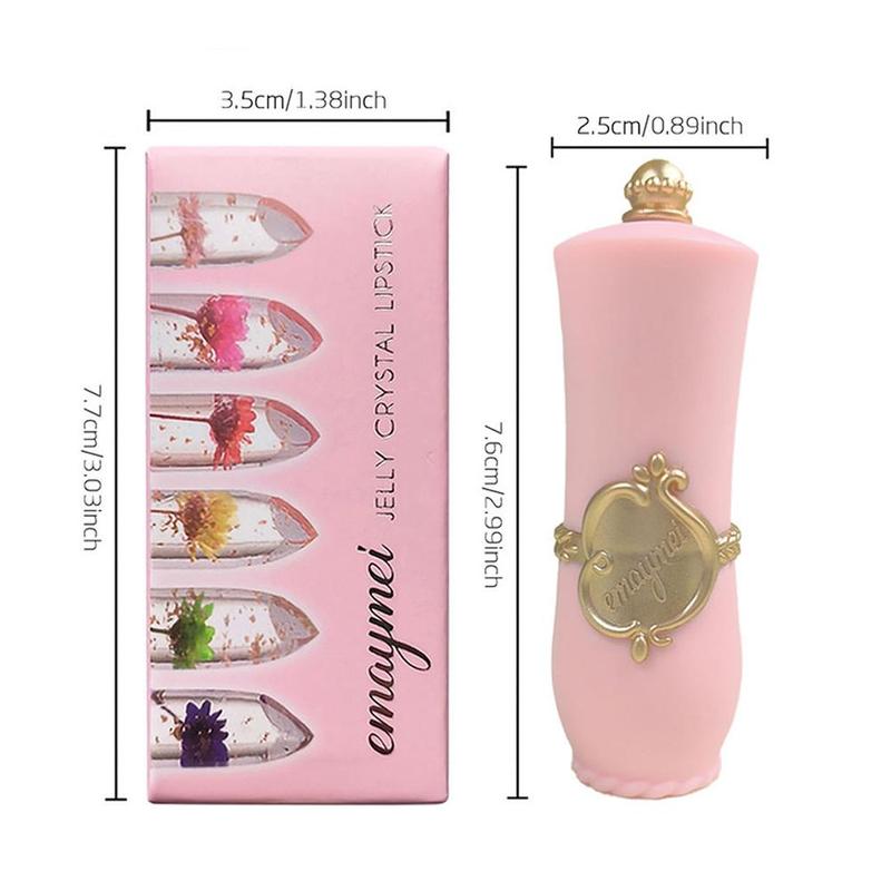 Flower Design Lipstick, Color Changing Lipstick, Moisturizing Lip Balm, Long Lasting Hydrating Tinted Lip Balm, for Music Festival Makeup