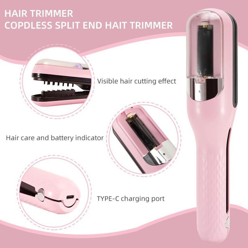 Electric Hair Care Hair Trimmer for Women, 1 Set Rechargeable Frizzy Split End Hair Clipper Hair Cutting Machine for Men & Women, Hair Products for Personal Care Comfort