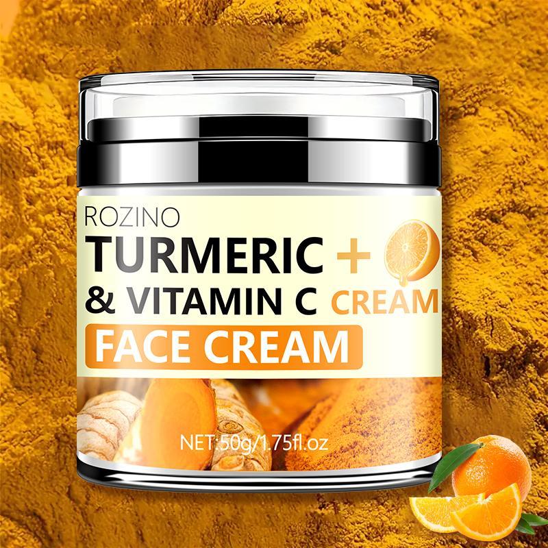 Turmeric & Vitamin C Face Cream, Deep Cleansing Face Moisturizer, Moisturizing Face Skin Care Products for Women & Girls