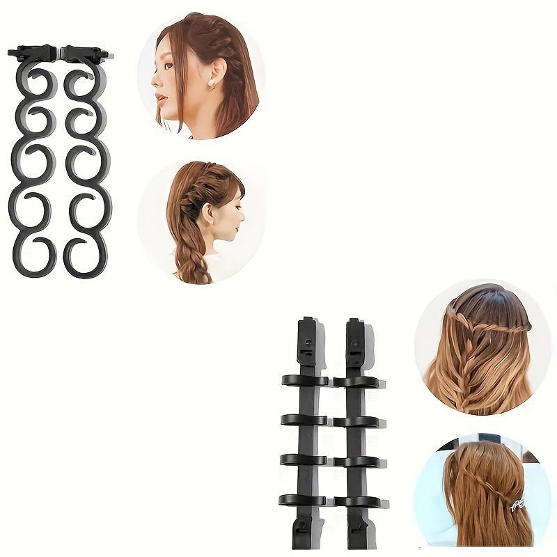 Professional Hair Braiding Set, 6 Counts set Hair Braiding Tool, Convenient Heatless Hair Styling Tools for Women & Girls Daily Use