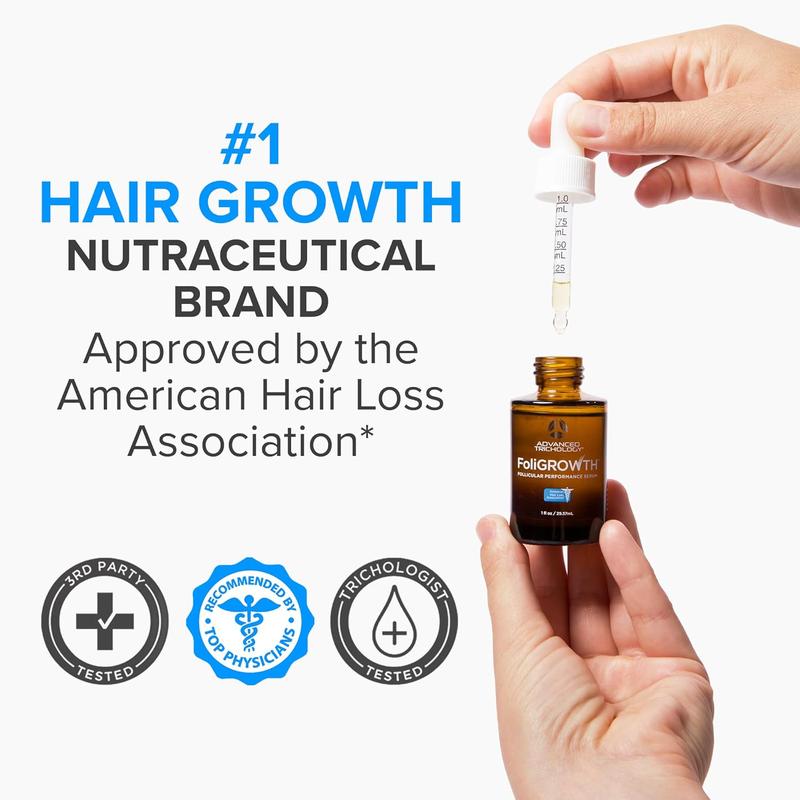 FoliGROWTH Follicular Performance Serum for Thicker Fuller Hair | Triple-Action, Multi-Zonal Topical Serum for Hormonal, Nutritional, and Inflammatory-Related Hair Loss