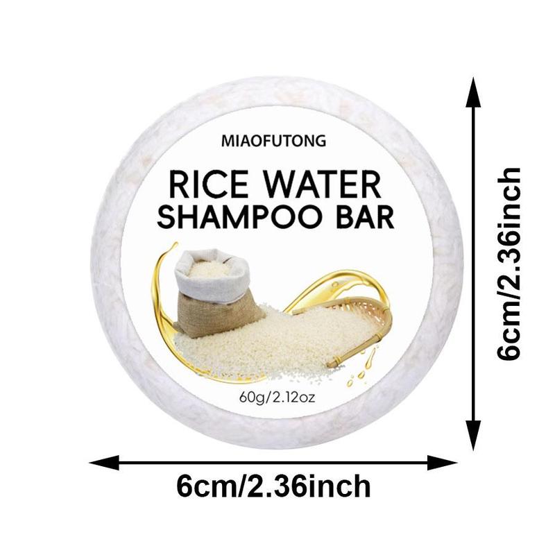 Rice Water Extract Shampoo Soap Bar, 2 in 1 Hair Deep Cleansing Shampoo Soap, Hair Care & Styling Product, Christmas Gift