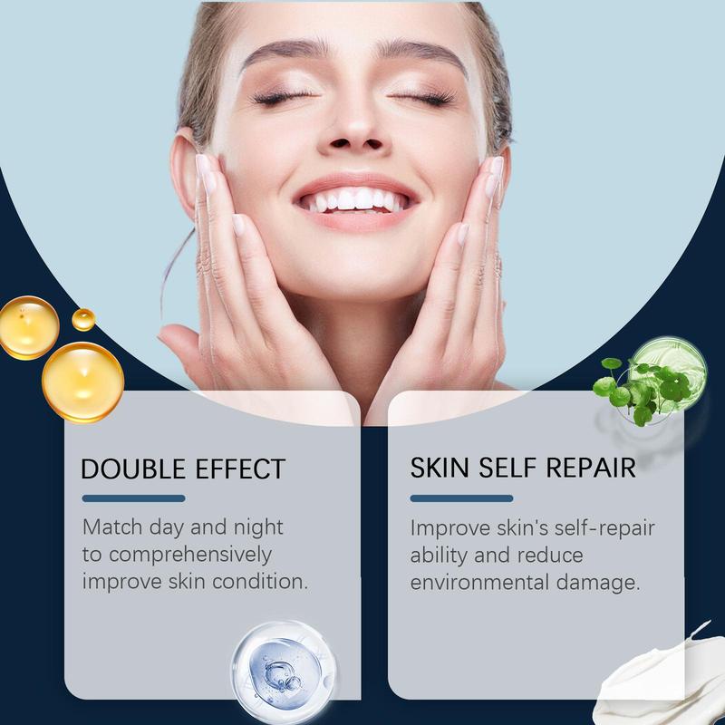 Day & Night Moisturizing Cream, 2 Counts set Hydrating Nourishing Face Cream, Face Care Cream for Women & Men All Skin Types, Christmas, Christmas Gift