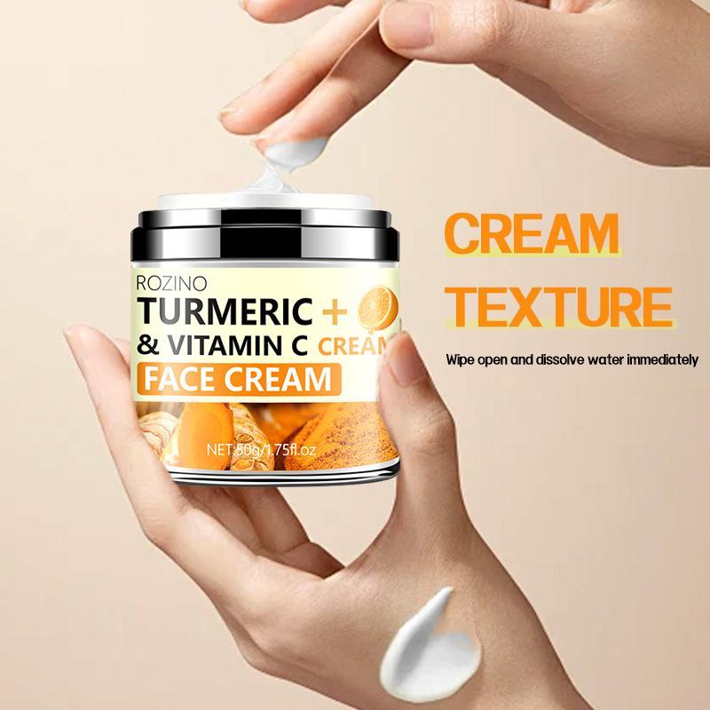 Turmeric & Vitamin C Face Cream, Deep Cleansing Face Moisturizer, Moisturizing Face Skin Care Products for Women & Girls