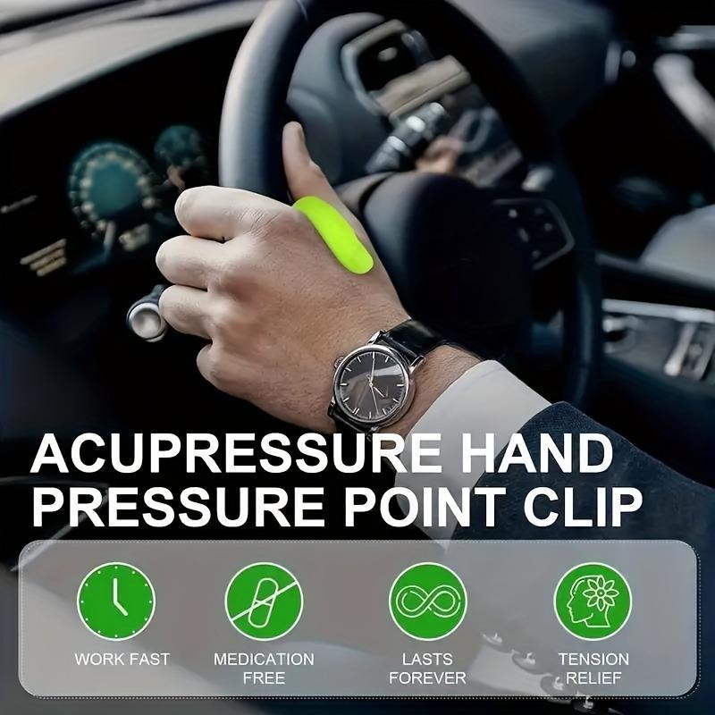 Handheld Thumb Acupoint Massage Tool, 4 Counts set Acupressure Clip, Manual Massage Tool for Headache & Stress Relief