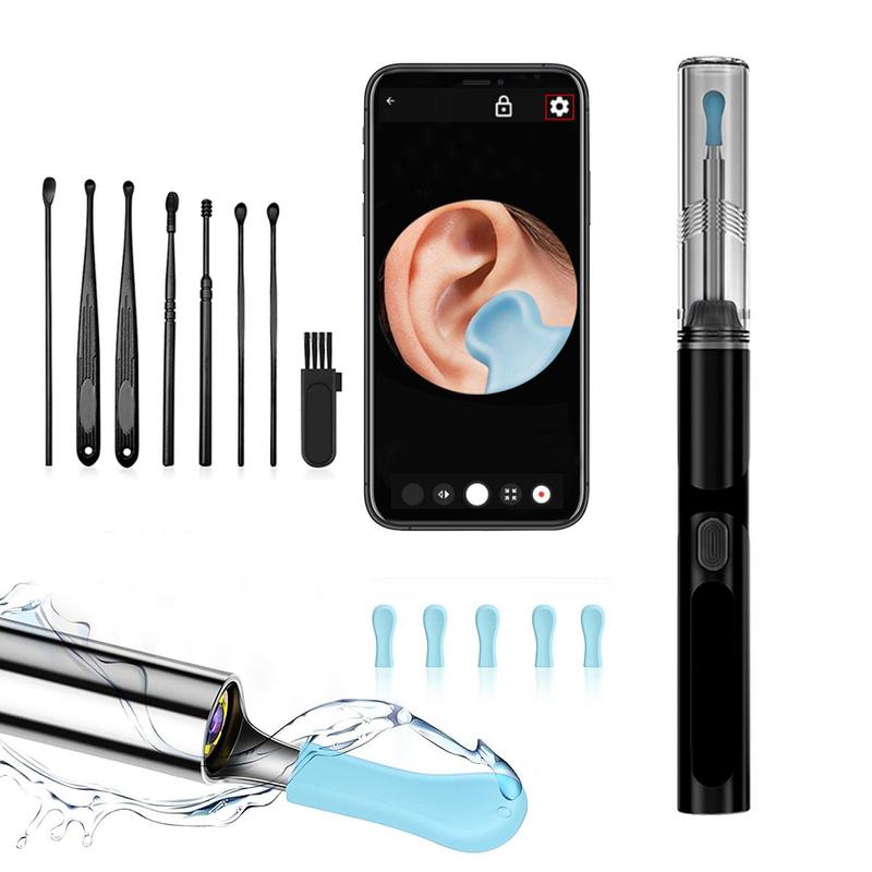 Intelligent Visual Ear Scoop, 1 Box Ear Cleaning Kit with 7 Smart Ear Picking Spoons, Ear Wax Removal Tools, Earwax Removal Kit with Camera