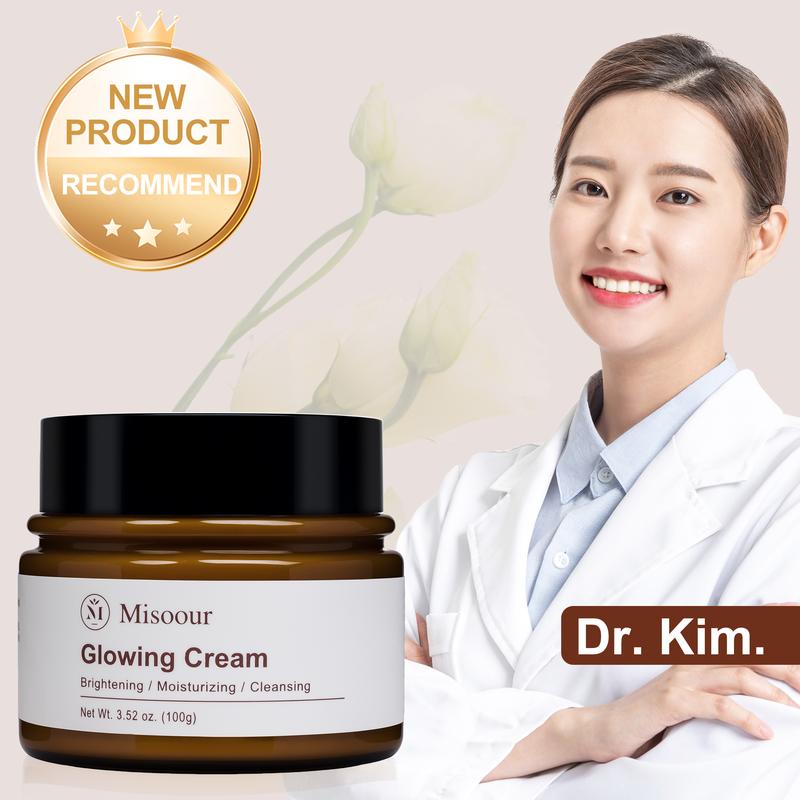 [Merry Christmas] Misoour Glowing Cream - Natural Glow Enhancer, Moisturizing Cream, Korean Patented Skincare Formula with Platycodon | Ideal for All Skin Types