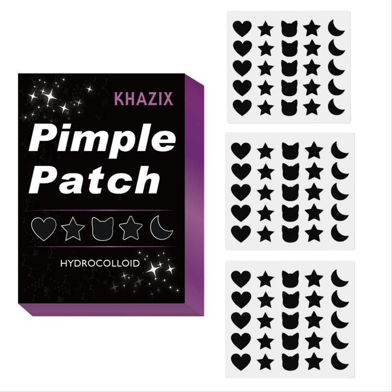 Star & Moon Shaped Pimple Patch, 100pcs box Hydrocolloid Acne Absorption Patch, Skin Care Product for All Skin Types