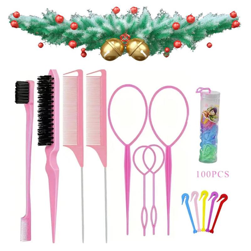 Hair Comb Braiding Set, 14pcs set Hair Care Highlight Combs Kit, Professional Heatless Styling Tools For Men & Women, Christmas Gift