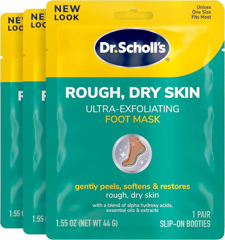 Rough, Dry Skin Ultra Exfoliating Foot Peeling Mask, 3 Pairs Moisturizing Socks Gently Peels and Softens, with Urea, Dry Skin Callus Remover for Feet