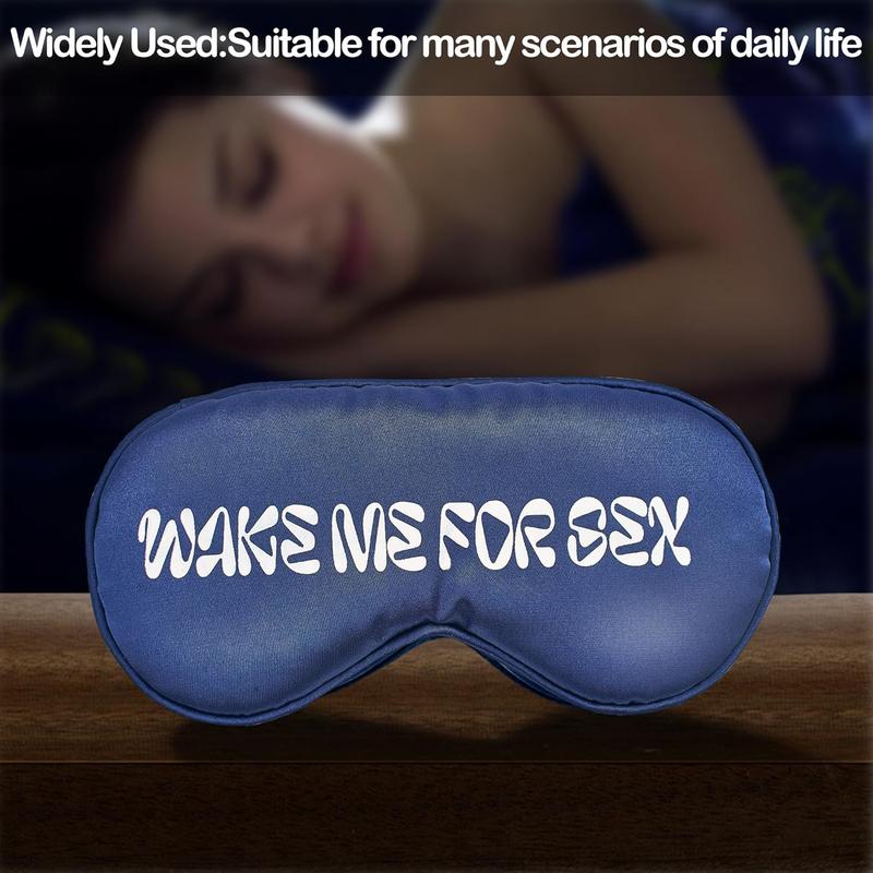 Silk Blindfolds for Adults Play Games Adjustable Wake Me for  Sleep  Blackout for Women Men Satin Eye Mask for Sleeping Navy 1 count Smooth