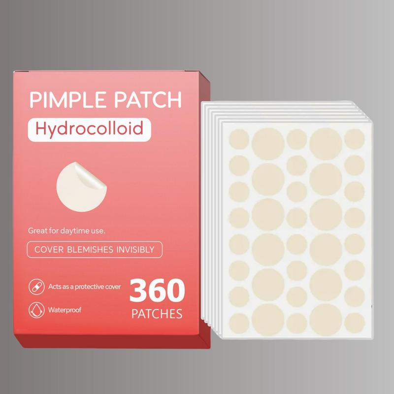 Round Shaped Hydrocolloid Pimple Patch, 360pcs box Invisible Acne Cover Patches, Facial Skin Care Patches, Gentle Skin Care Products for Women & Men