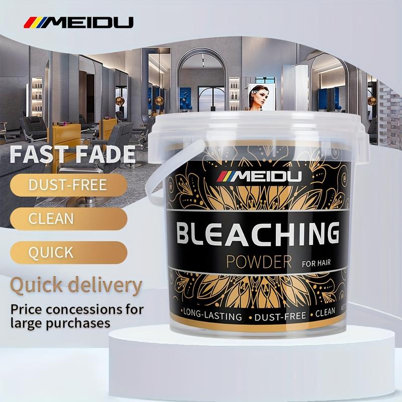 Meidu Bleaching Powder 500G-Neutral Adult Decolorant, Rich Glycerin Formula, Fast and Uniform Color Removal, Suitable for Ordinary Hair Quality, Hairdressing Essentials