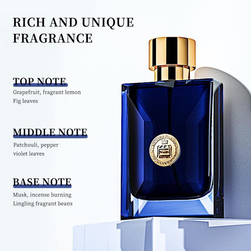 50ML Men's Perfume, Long Lasting Fragrance for Men, Fresh Natural Cologne for Daily Wear, Fashion Eau De Toilette Gift for Boyfriend, Fragrances for Men, Christmas Gift