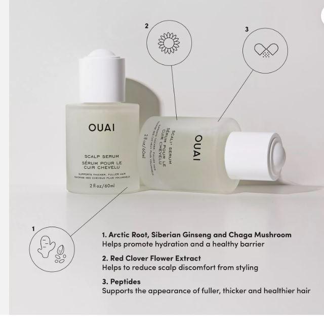 OUAI Scalp Serum - Supports Thicker Fuller Hair 2 oz