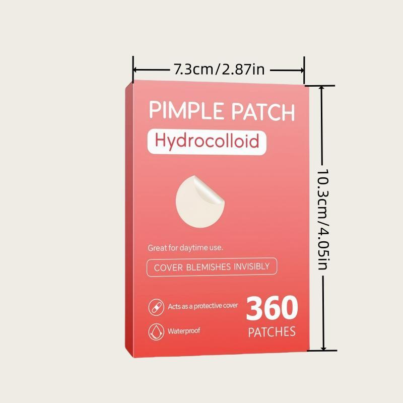 Round Shaped Hydrocolloid Pimple Patch, 360pcs box Invisible Acne Cover Patches, Facial Skin Care Patches, Gentle Skin Care Products for Women & Men