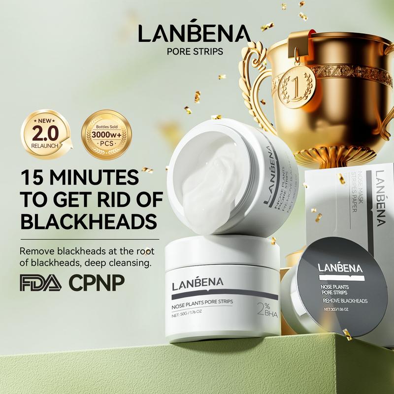 LANBENA Blackhead Remover Mask New 2.0 version Softening keratin, unclogging pores, deep cleansing,  soothing the skin，50g version