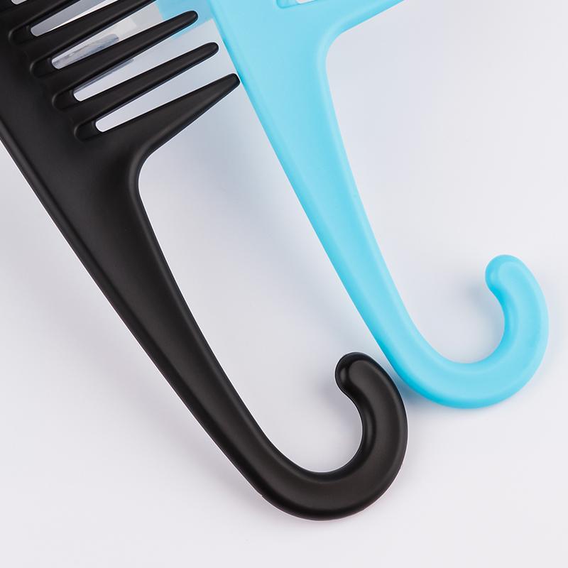 2pcs Wide Tooth Comb, Shower Comb With Hook For Curly Hair, Detangling Hair Comb With Handgrip For Curly, Wavy, Hair Detangling Brush