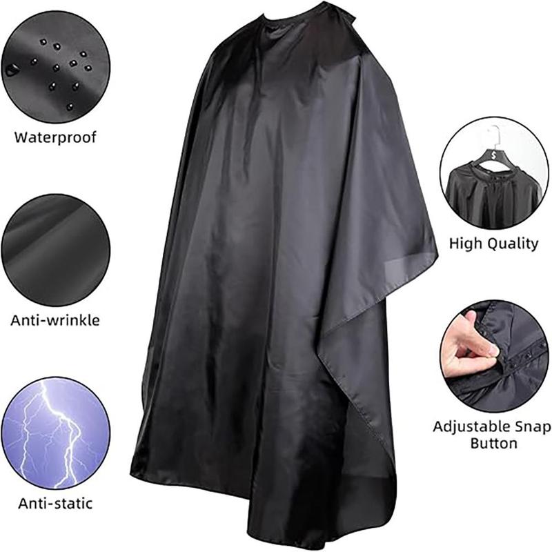 Professional Hair Cutting Cape with Adjustable Snaps, Waterproof Hairdressing Cape, Hair Cutting Cape for Salon & Barber Shop