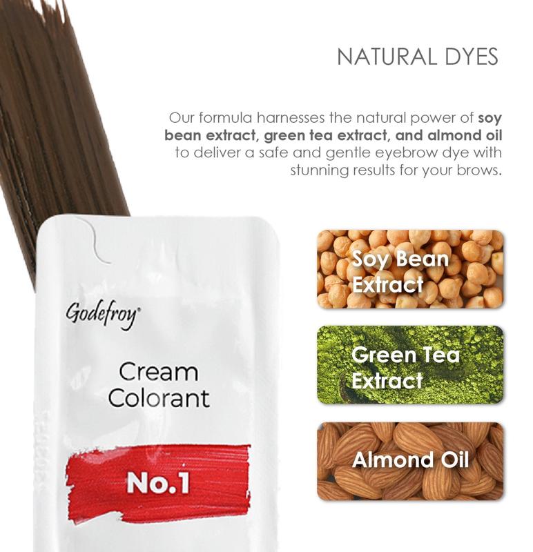 Instant Eyebrow Tint | Natural Eyebrow Tinting Kit by Godefroy