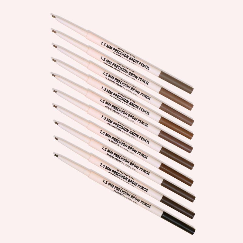 Moira Cosmetics Precision Brow Pencil (010, Ebony) - Waterproof Makeup for Perfectly Blended Eyebrows