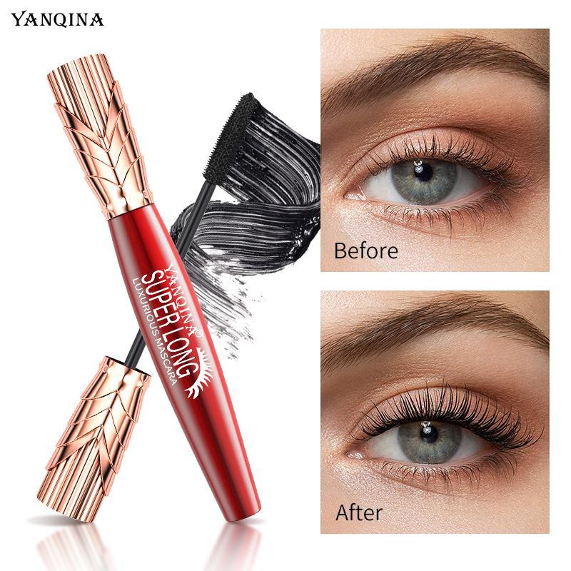 Waterproof Long-lasting Eyelash Mascara, 1 Count Quick Drying Eyelash Extensions Volume Building Mascara, Gift For Women and Girls