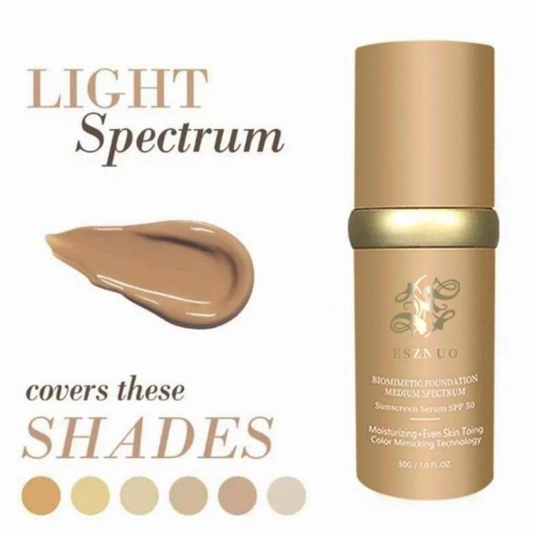 Foundation 4in1 Light Spectrum Sunscreen SPF 5o Light Color Primer Concealer Hydrate sunscreen tinted forever bloom pf Moisture medium Hydrating