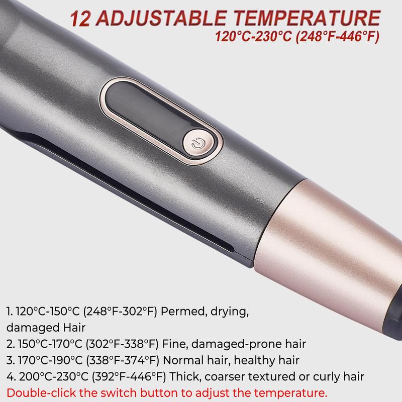 2 in 1 Hair Straightener & Curler, 1 Box Professional Hair Straightener with Temperature Display, Hair Styling Tool for Home & Travel