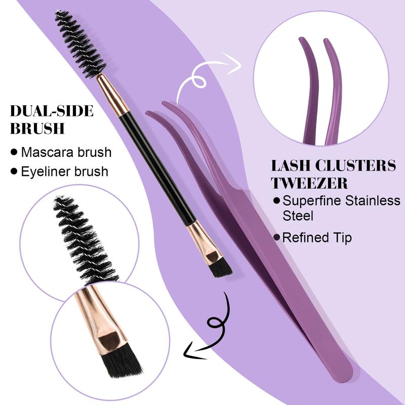 B&Q Lash l 70D+90D Volume Kit l Fluffy Wispy Mega Volume Waterproof Windproof Long Lasting Diy Lash Extension Beginner Friendly Makeup Comestic