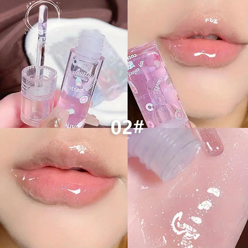 Clear Moisturizing Lip Gloss Set, 3 Counts set Hydrating Plumping Lip Care Lipstick, Lip Makeup Tool, Comfort Elegant Hydrating Lip Cosmetic for Gift